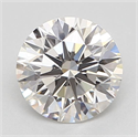 Natural Diamond 0.50 Carats, Round with Excellent Cut, H Color, VVS2 Clarity and Certified by GIA