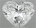 Natural Diamond 0.30 Carats, Heart with  Cut, D Color, IF Clarity and Certified by GIA