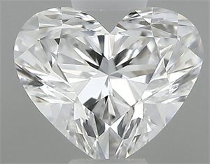 Picture of Natural Diamond 0.30 Carats, Heart with  Cut, D Color, IF Clarity and Certified by GIA