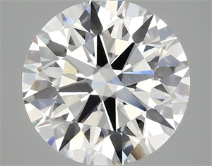 Picture of Lab Grown Diamond 3.06 Carats, Round with Ideal Cut, F Color, VVS2 Clarity and Certified by IGI