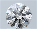 Natural Diamond 0.70 Carats, Round with Excellent Cut, G Color, SI1 Clarity and Certified by GIA