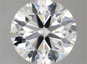 Picture of Lab Grown Diamond 5.06 Carats, Round with Ideal Cut, D Color, VVS2 Clarity and Certified by IGI