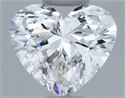 Natural Diamond 0.50 Carats, Heart with  Cut, E Color, SI1 Clarity and Certified by GIA