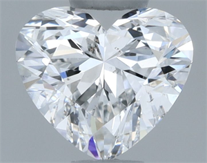 Picture of Natural Diamond 0.50 Carats, Heart with  Cut, E Color, SI1 Clarity and Certified by GIA
