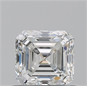 Natural Diamond 0.70 Carats, Asscher with  Cut, G Color, VS1 Clarity and Certified by GIA