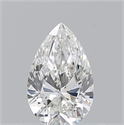Natural Diamond 0.53 Carats, Pear with  Cut, H Color, VS2 Clarity and Certified by GIA