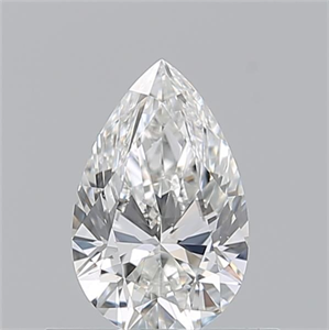 Picture of Natural Diamond 0.53 Carats, Pear with  Cut, H Color, VS2 Clarity and Certified by GIA