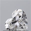 Natural Diamond 0.47 Carats, Heart with  Cut, D Color, VS2 Clarity and Certified by GIA