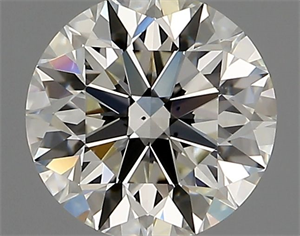 Picture of Natural Diamond 0.91 Carats, Round with Excellent Cut, H Color, VS1 Clarity and Certified by IGI
