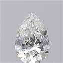 Natural Diamond 0.54 Carats, Pear with  Cut, F Color, VVS1 Clarity and Certified by GIA