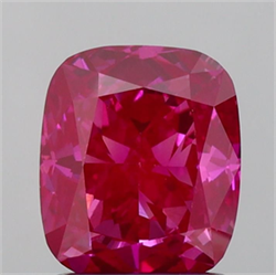 Picture of Lab Grown Diamond 1.35 Carats, CUSHION MODIFIED with  Cut, Fancy Vivid Pink Color, VS1 Clarity and Certified by IGI