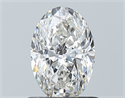 Natural Diamond 0.90 Carats, Oval with  Cut, F Color, VS1 Clarity and Certified by GIA