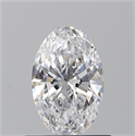 Natural Diamond 0.70 Carats, Oval with  Cut, D Color, IF Clarity and Certified by GIA