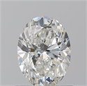 Natural Diamond 0.90 Carats, Oval with  Cut, G Color, SI1 Clarity and Certified by GIA