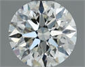 Natural Diamond 0.70 Carats, Round with Very Good Cut, I Color, VVS1 Clarity and Certified by IGI