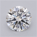 Del inventario de diamantes de laboratorio, 1.55 quilates, Redondo , Color F, claridad VVS2 y certificado IGI