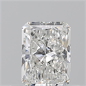 Natural Diamond 0.53 Carats, Radiant with  Cut, G Color, VVS2 Clarity and Certified by GIA