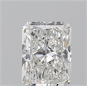 Natural Diamond 0.53 Carats, Radiant with  Cut, G Color, VVS2 Clarity and Certified by GIA