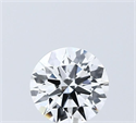 Del inventario de diamantes de laboratorio, 0.72 quilates, Redondo , Color E, claridad VVS2 y certificado IGI