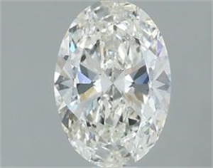 Picture of Natural Diamond 0.54 Carats, Oval with  Cut, H Color, SI1 Clarity and Certified by GIA