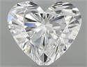Natural Diamond 0.51 Carats, Heart with  Cut, E Color, SI1 Clarity and Certified by GIA