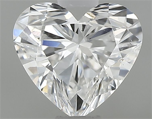 Picture of Natural Diamond 0.51 Carats, Heart with  Cut, E Color, SI1 Clarity and Certified by GIA