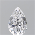 Natural Diamond 0.80 Carats, Pear with  Cut, D Color, SI1 Clarity and Certified by GIA