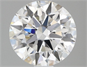 Lab Grown Diamond 1.01 Carats, Round with Ideal Cut, D Color, VS1 Clarity and Certified by IGI