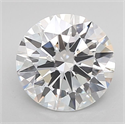 Lab Grown Diamond 2.04 Carats, Round with Excellent Cut, D Color, IF Clarity and Certified by IGI
