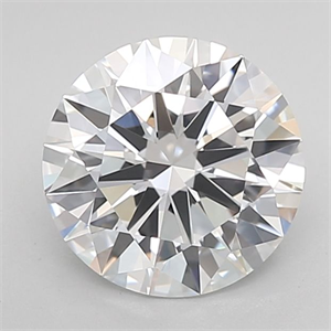 Picture of Lab Grown Diamond 2.04 Carats, Round with Excellent Cut, D Color, IF Clarity and Certified by IGI