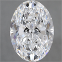 Natural Diamond 3.70 Carats, Oval with  Cut, D Color, SI1 Clarity and Certified by GIA
