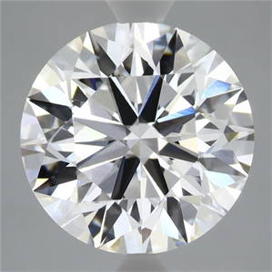Picture of Lab Grown Diamond 4.81 Carats, Round with Ideal Cut, D Color, VVS2 Clarity and Certified by IGI