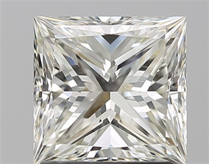 Picture of Natural Diamond 1.50 Carats, Princess with  Cut, J Color, VS1 Clarity and Certified by GIA