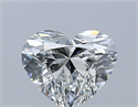 Natural Diamond 0.52 Carats, Heart with  Cut, I Color, VVS2 Clarity and Certified by GIA