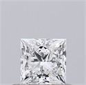 Diamante Natural 0.41 quilates, Princesa , Color D, claridad VS1 y certificado GIA
