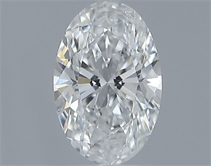 Picture of Natural Diamond 0.40 Carats, Oval with  Cut, F Color, SI1 Clarity and Certified by GIA