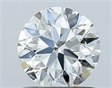 Natural Diamond 1.00 Carats, Round with Excellent Cut, I Color, VVS2 Clarity and Certified by GIA
