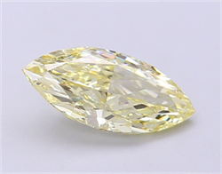 Picture of Lab Grown Diamond 2.00 Carats, Marquise with  Cut, Fancy Light Yellow Color, VS1 Clarity and Certified by IGI