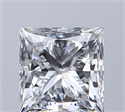 Diamante Natural 0.50 quilates, Princesa , Color E, claridad VS2 y certificado GIA