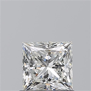 Picture of Natural Diamond 0.81 Carats, Princess with  Cut, H Color, VVS2 Clarity and Certified by GIA