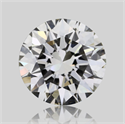 Natural Diamond 0.71 Carats, Round with Excellent Cut, H Color, IF Clarity and Certified by IGI
