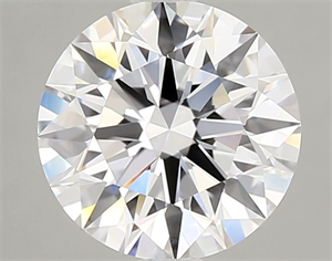 Picture of Lab Grown Diamond 2.08 Carats, Round with Excellent Cut, D Color, IF Clarity and Certified by GIA
