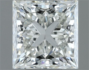 Picture of Natural Diamond 0.82 Carats, Princess with  Cut, H Color, VVS2 Clarity and Certified by IGI