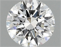 Lab Grown Diamond 1.04 Carats, Round with Ideal Cut, D Color, VVS2 Clarity and Certified by IGI