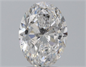 Natural Diamond 2.20 Carats, Oval with  Cut, D Color, SI1 Clarity and Certified by GIA