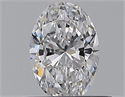 Natural Diamond 0.50 Carats, Oval with  Cut, D Color, VS1 Clarity and Certified by GIA
