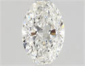 Natural Diamond 0.70 Carats, Oval with  Cut, F Color, VS1 Clarity and Certified by GIA