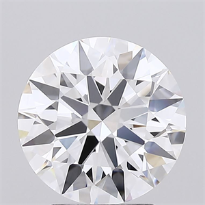 Picture of Lab Grown Diamond 2.47 Carats, Round with Ideal Cut, D Color, IF Clarity and Certified by IGI