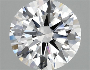 Picture of Lab Grown Diamond 2.00 Carats, Round with Ideal Cut, D Color, VVS2 Clarity and Certified by IGI