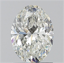 Natural Diamond 1.30 Carats, Oval with  Cut, H Color, SI2 Clarity and Certified by GIA
